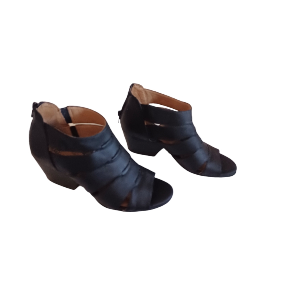 NATURAL SOUL Block heel peep toe shoes 6M